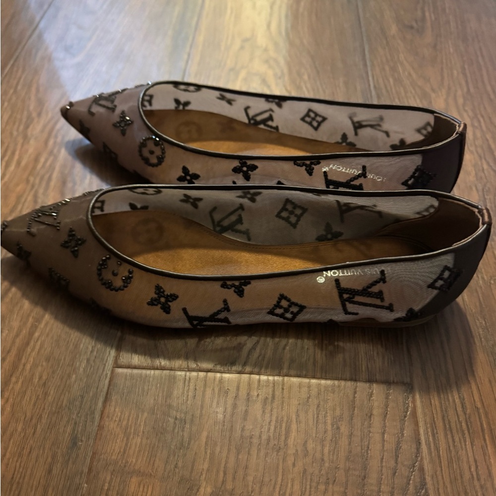 Louis Vuitton Gala Brown Flats - Picture 2 of 8
